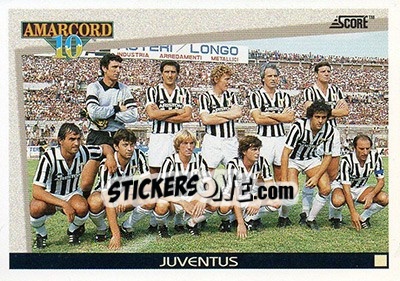 Cromo Juventus 82/83 - Italian League 1993 - Score