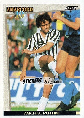 Figurina Platini - Italian League 1993 - Score