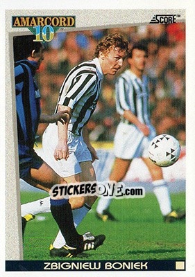 Figurina Boniek - Italian League 1993 - Score