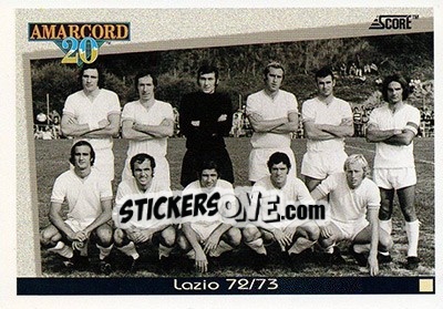 Sticker Lazio 72/73 - Italian League 1993 - Score