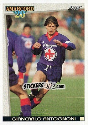 Sticker Antognoni - Italian League 1993 n. 369 - Score