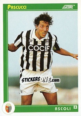 Cromo Pascucci - Italian League 1993 n. 371 - Score