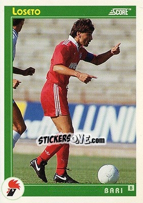 Sticker Loseto - Italian League 1993 - Score