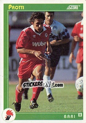 Sticker Protti - Italian League 1993 n. 378 - Score