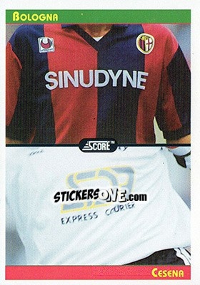 Sticker Bologna / Cesena - Italian League 1993 n. 383 - Score