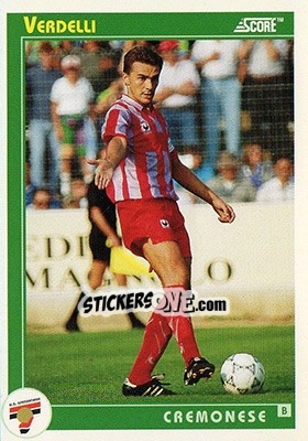 Sticker Verdelli - Italian League 1993 n. 394 - Score