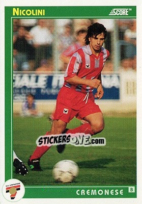 Sticker Nicolini - Italian League 1993 - Score