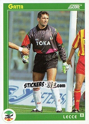 Sticker Gatta - Italian League 1993 n. 402 - Score