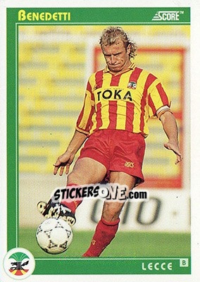 Cromo Benedetti - Italian League 1993 n. 404 - Score