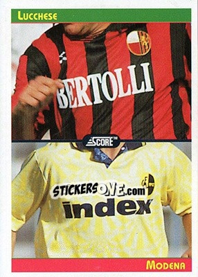 Sticker Lucchese / Modena - Italian League 1993 n. 410 - Score