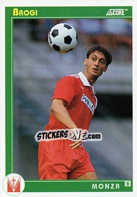 Sticker Brogi - Italian League 1993 n. 418 - Score