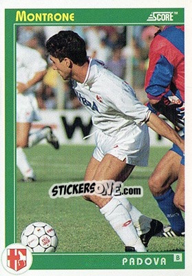 Cromo Montrone - Italian League 1993 - Score