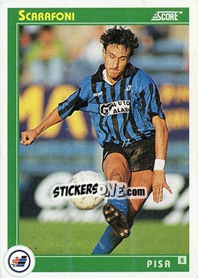 Sticker Scarafoni - Italian League 1993 n. 432 - Score