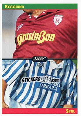 Sticker Reggiana / Spal - Italian League 1993 n. 437 - Score