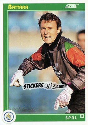 Sticker Battara - Italian League 1993 n. 438 - Score