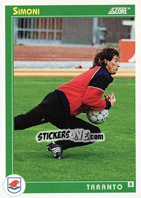 Figurina Simoni - Italian League 1993 - Score