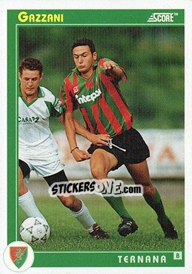 Sticker Gazzani - Italian League 1993 - Score