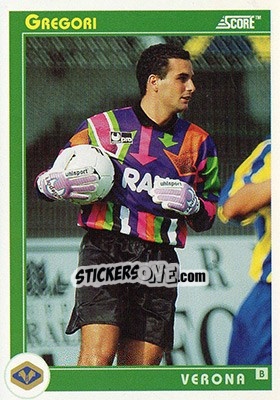 Sticker Gregori - Italian League 1993 n. 456 - Score