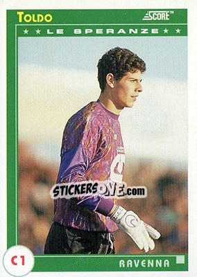 Sticker Toldo - Italian League 1993 n. 461 - Score