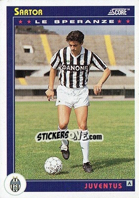 Sticker Sartor - Italian League 1993 - Score