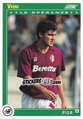 Figurina Vieri - Italian League 1993 - Score