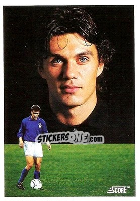 Sticker Maldini - Italian League 1993 n. 474 - Score