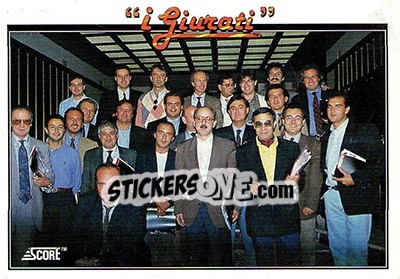 Sticker I Giurati - Italian League 1993 n. 487 - Score