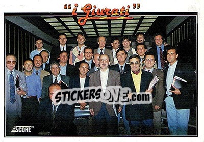 Sticker I Giurati - Italian League 1993 - Score