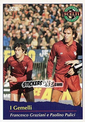 Sticker Pulici / Graziani - Italian League 1993 n. 489 - Score