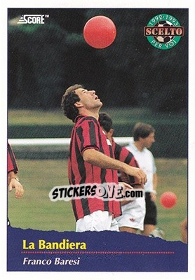 Sticker F.Baresi - Italian League 1993 n. 491 - Score