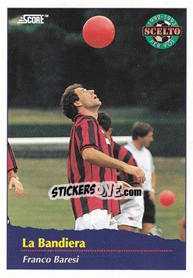 Sticker F.Baresi - Italian League 1993 - Score