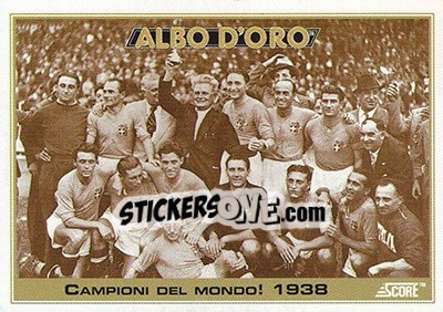 Sticker Campioni del Mondo 1938 - Italian League 1993 n. 497 - Score