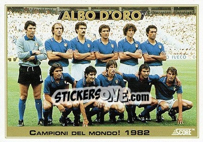 Sticker Campioni del Mondo 1982 - Italian League 1993 - Score