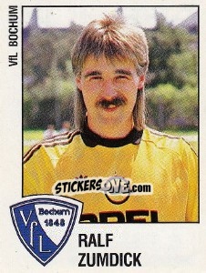 Sticker Ralf Zumdick - German Football Bundesliga 1987-1988 - Panini