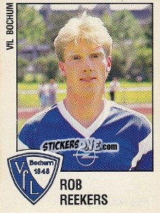 Cromo Rob Reekers - German Football Bundesliga 1987-1988 - Panini