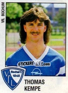 Cromo Thomas Kempe - German Football Bundesliga 1987-1988 - Panini