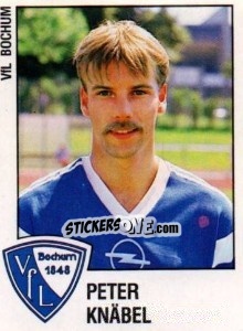Cromo Peter Knabel - German Football Bundesliga 1987-1988 - Panini