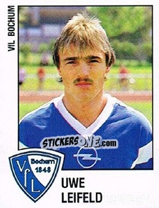 Sticker Uwe Leifeld - German Football Bundesliga 1987-1988 - Panini