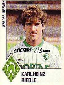 Sticker Karlheinz Riedle - German Football Bundesliga 1987-1988 n. 36 - Panini