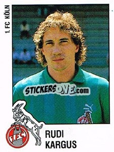 Sticker Rudi Kargus - German Football Bundesliga 1987-1988 n. 166 - Panini