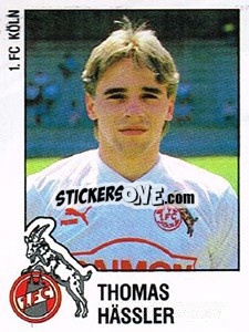 Sticker Thomas Hassler - German Football Bundesliga 1987-1988 n. 175 - Panini