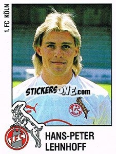 Sticker Hans-Peter Lehnhoff - German Football Bundesliga 1987-1988 n. 177 - Panini
