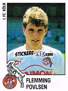 Sticker Flemming Povlsen - German Football Bundesliga 1987-1988 n. 179 - Panini