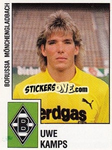 Sticker Uwe Kamps - German Football Bundesliga 1987-1988 n. 219 - Panini