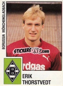 Sticker Erik Thorstvedt - German Football Bundesliga 1987-1988 n. 220 - Panini