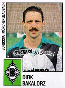 Sticker Dirk Bakalorz - German Football Bundesliga 1987-1988 n. 229 - Panini