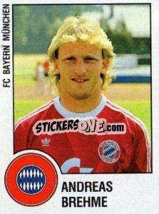 Sticker Andreas Brehme - German Football Bundesliga 1987-1988 n. 242 - Panini