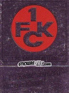 Sticker 1 FC Kaiserslautern - German Football Bundesliga 1987-1988 - Panini