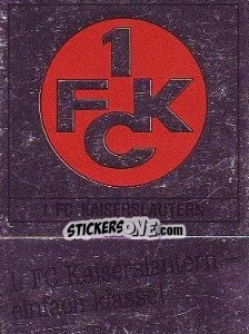 Sticker 1 FC Kaiserslautern - German Football Bundesliga 1987-1988 n. W8 - Panini
