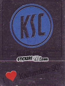 Sticker Karlsruher SC - German Football Bundesliga 1987-1988 n. W9 - Panini